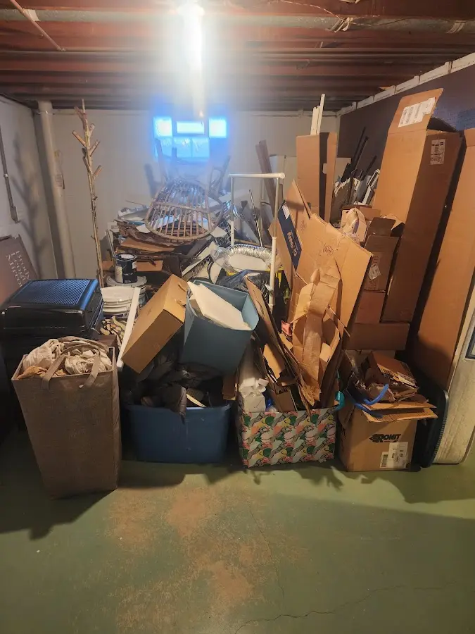 Roll-off dumpster container at job site for Concrete Dumpster Rental in Belton